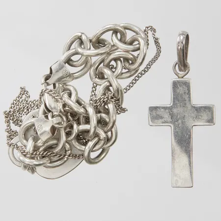 Diverse silver, slitage, 925/1000 silver Vikt: 31 g