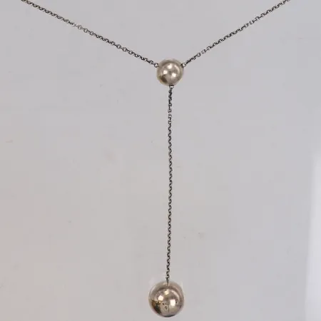 Collier med integrerat hänge, Cave, längd 43,5cm, design Jacqueline Rabun, Georg Jensen, 925/1000 silver Vikt: 8,6 g