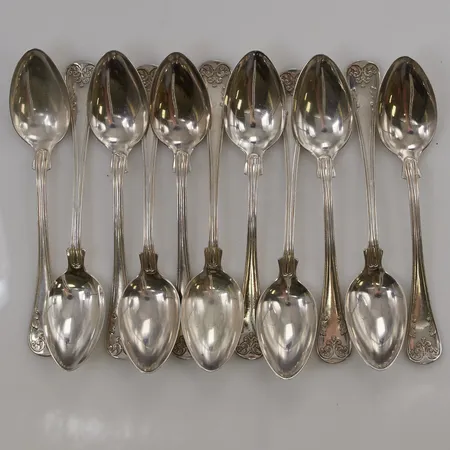 11 Kaffeskedar, 12cm, 830/1000 Silver 146,4g.