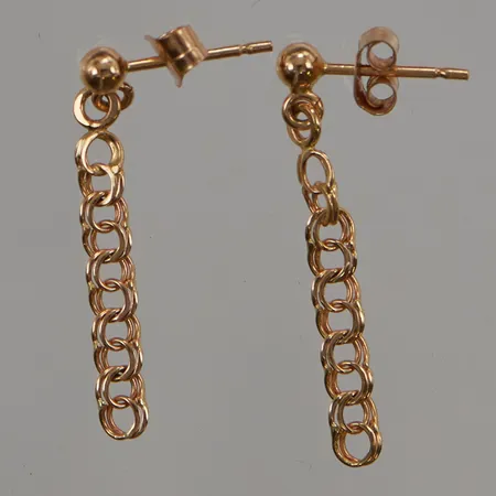 Ett par örhängen Bismarck 26x3mm, 18K 1,1g.