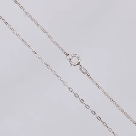 Kedja Ankarlänk längd: ca 48,5cm bredd: ca 1,5mm 835/1000 silver  Vikt: 2,3 g