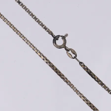 Halskedja Venezia längd 40cm bredd 2mm oputsad silver 925/1000 Vikt: 6,3 g