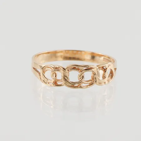 Ring Bismarck, Ø18½, bredd: 2,7-5,7mm, 18K, 2,0g Vikt: 2 g