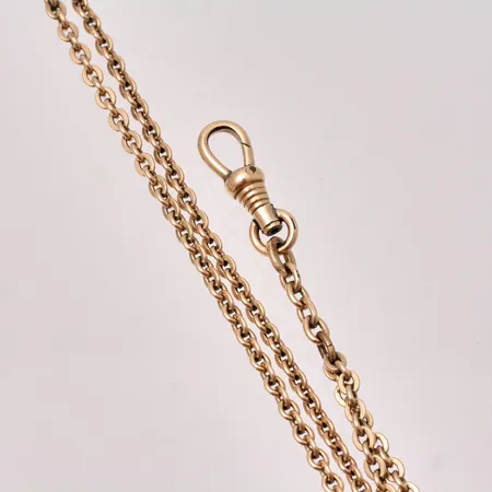 Fickurs kedja i doublé, 82cm, gulmetall.
