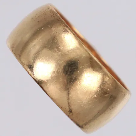 Ring, stl 18¾, bredd 9,6mm, repor, 14K Vikt: 8 g