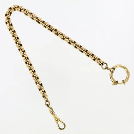 Klockkedjai gulmetall, ca 26cm, slitage Vikt: 0 g