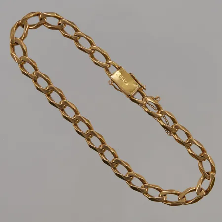 Armband pansar 20cm, bredd:6,5mm, 18K 17,9g.