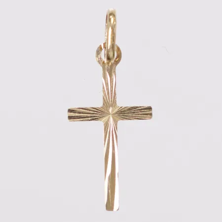 Hänge kors, 24mm, 14K  Vikt: 0,3 g