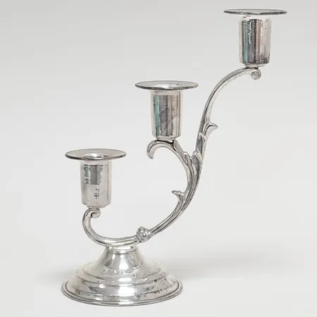 Ljusstake, höjd 22cm, mexikanska stämplar, 925/1000 silver Vikt: 280,1 g