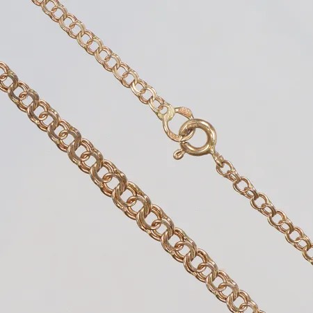 Halscollier doserad Bismarck, längd 45cm, bredd 2-4mm, 18K Vikt: 5,3 g