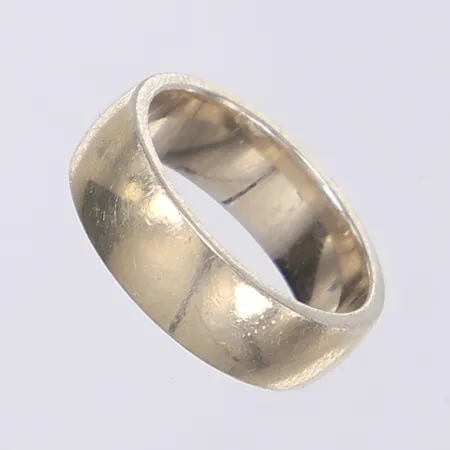 Ring slät stl 16¾ bredd 6mm silver 925/1000 Vikt: 6,3 g