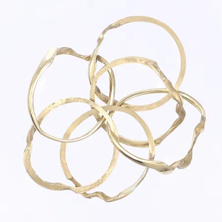 Pusselring ca stl 21 skev bucklig 14K  Vikt: 9,9 g