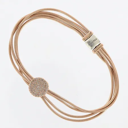 Armband Pandora ALE 3-rader, 19cm bredd: 7-12mm, rosésilver 925/1000 Vikt: 14,6 g