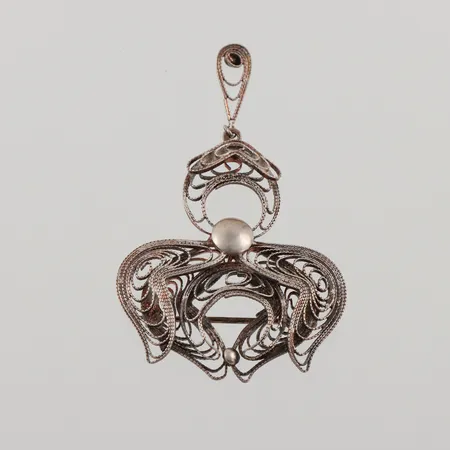 Brosch, 55x38mm, 830/1000 silver, 4,7g.