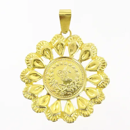 Hänge 32x40mm, defekter, 14K Vikt: 1,1 g