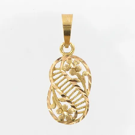 Hänge 27x10mm, 21K.  Vikt: 1,5 g