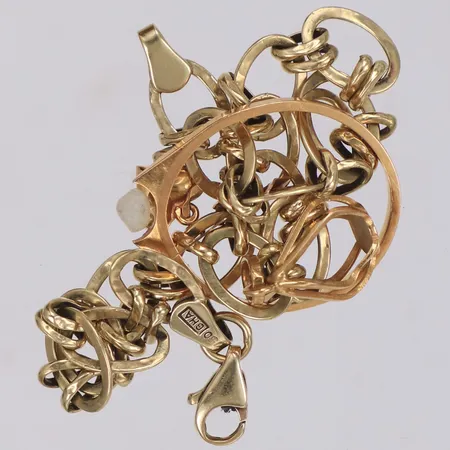 Diverse guld, 18K  Vikt: 6,5 g