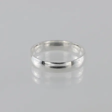Ring slät, stl 20½mm, bredd 4,5mm, silver Vikt: 3,8 g