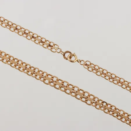 Collier, doserad x-länk, 42,5cm, 4,8-6,2mm, 18K, 15,2g.