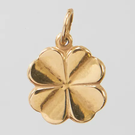Hänge fyrklöver, längd ca 16mm, bredd 11mm, 18K Vikt: 0,8 g