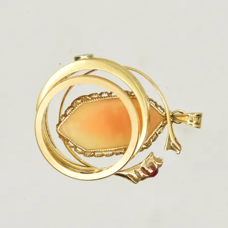 Diverse defekt guld med sten, 18K. Vikt: 7,5 g