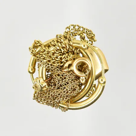 Diverse defekt guld, 18K. Vikt: 7,4 g