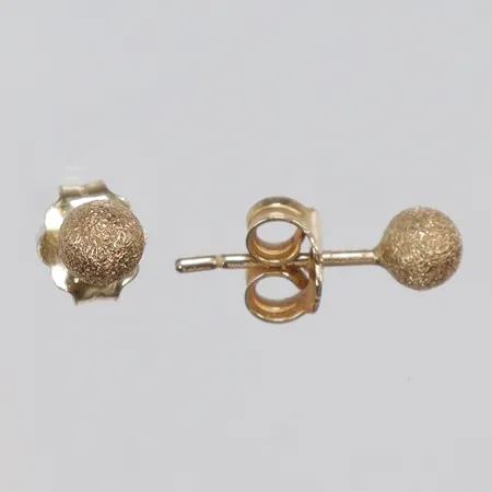 Ett par Örhängen Ø3,5mm 14K Vikt: 0,9 g