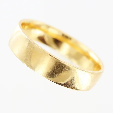 Ring slät, stl 19½, bredd 5mm, 18K Vikt: 5,6 g