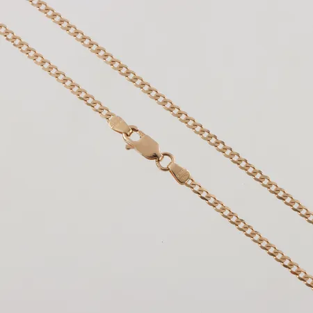 Kedja pansar, 49,5cm, bredd: 2,1mm, italienska stämplar, 18K, 6,1g.