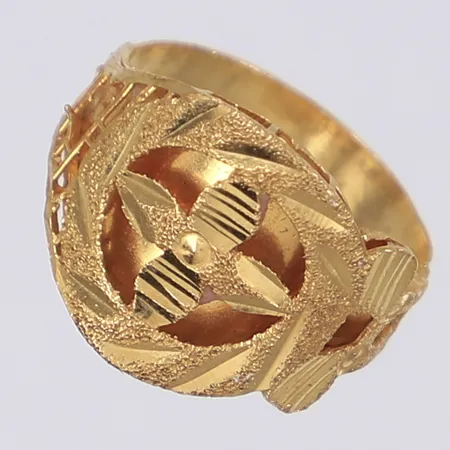 Ring stl 16½ bredd 3-14mm 21K Vikt: 2,8 g