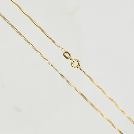 Kedja Pansar, längd 50½ cm, bredd 1 mm, 18K. Vikt: 2,5 g