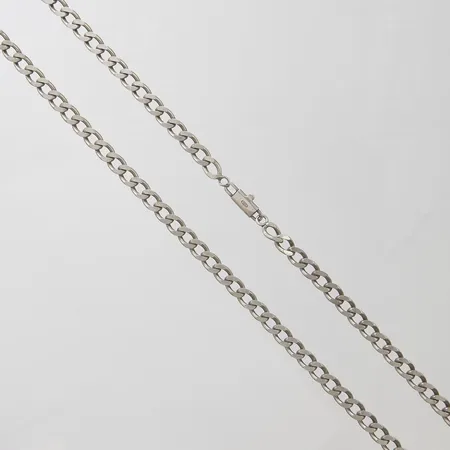 Kedja manglad pansar, längd ca 53,5cm, 925/1000 silver Vikt: 23,5 g