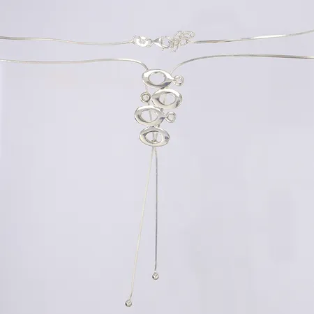 Halscollier 44cm bredd 1-30mm silver 925/1000 Vikt: 6,6 g