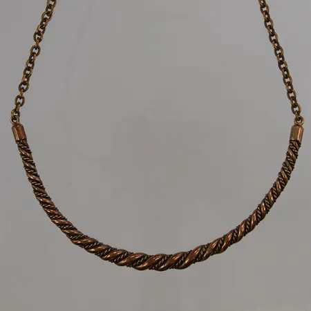 Collier Kalevala Koru, ca 48cm, bredd:5-7mm, signerad KK samt Made In Finland, brons.