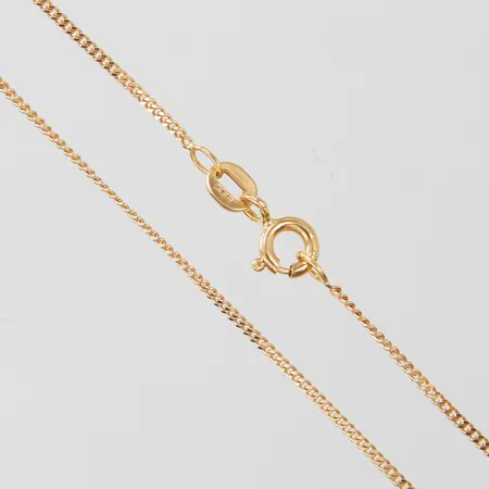 Kedja Pansar, längd ca 35,5cm, bredd 1mm, Balestra, 18K Vikt: 1,9 g