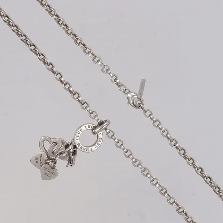 Collier, längd 54cm, bredd 2,6mm med hänge, längd 50mm, Thomas Sabo Charm Club, 925/1000 silver Vikt: 22,8 g