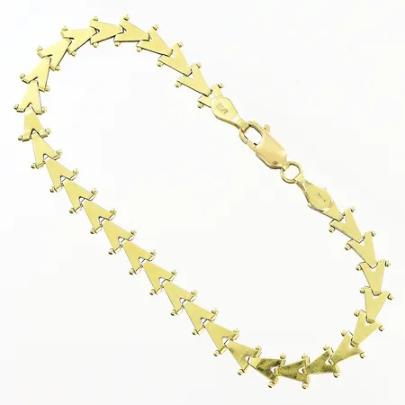 Armband 18,5cm, bredd 6mm, 18K Vikt: 6,2 g