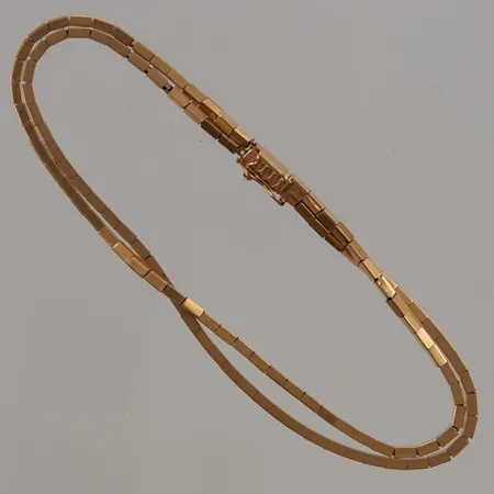 Armband 19cm, bredd:4mm, 18K 11,3g.