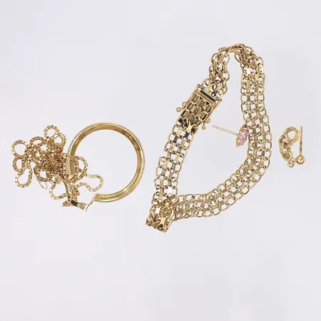 Diverse guld defekt 18K  Vikt: 17,5 g