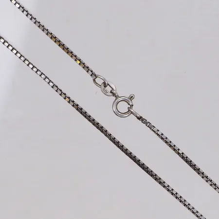Kedja, Venezia, längd 36cm, bredd 1,2mm, 835/1000 silver Vikt: 3,6 g