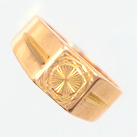 Klackring Ø17½ mm, ostämplad 18k Vikt: 6,8 g