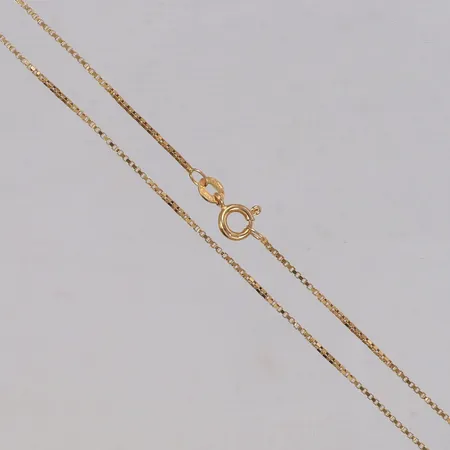 Kedja Venezia, längd 43cm, bredd 1mm, 18K  Vikt: 3 g