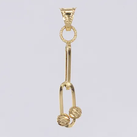 Hänge höjd 30mm inkl öglan 18K Vikt: 0,7 g