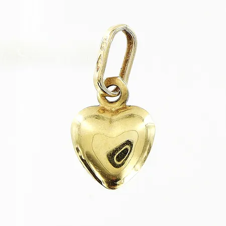 Hänge hjärta, 6x12mm, 18K.  Vikt: 0,1 g