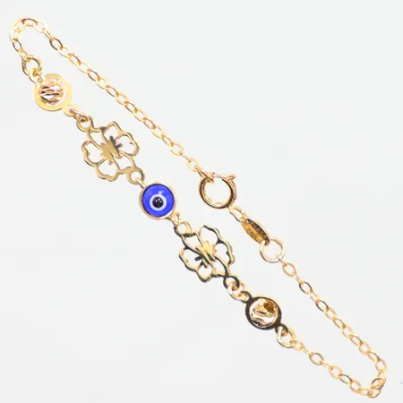 Barnarmband längd 13,5cm,18K  Vikt: 1,3 g