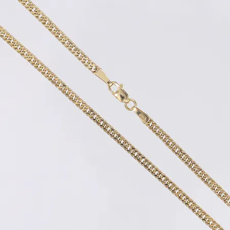 Halskedja pansarlänk 41cm bredd 2mm 18K Vikt: 3,6 g