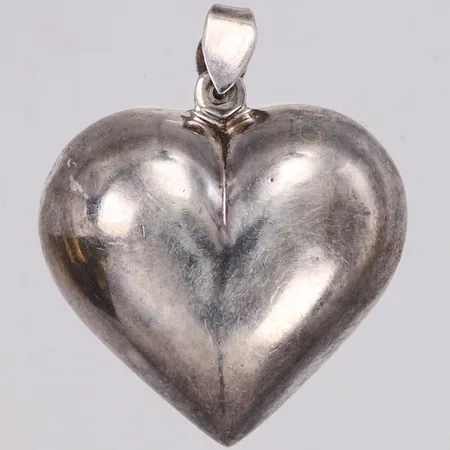 Hänge, hjärta, ihåligt, längd 41mm, 925/1000 silver Vikt: 8,9 g