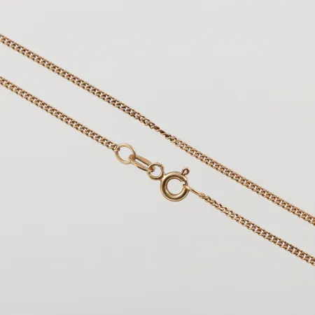 Kedja pansar, 43cm bredd: 1,2mm, 18K, 3,3g.