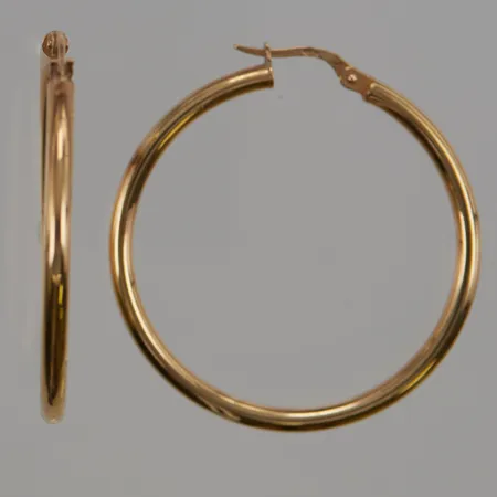 Ett par örhängen creoler Ø37mm, 18K 3,0g.