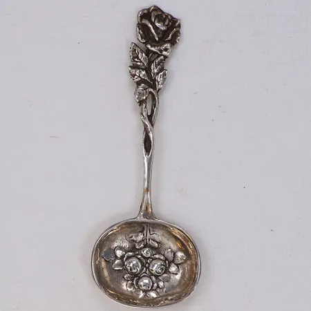 Sked, ros, längd 10cm, 830/1000 silver Vikt: 13,7 g
